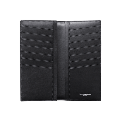 Cordovan Cordovan Vertical Long Wallet in Black Made in Japan
