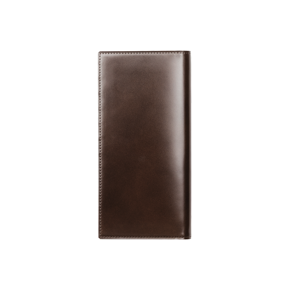 Cordovan Cordovan Vertical Long Wallet in Black Made in Japan