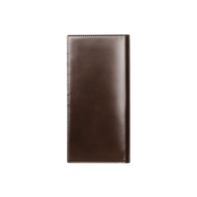 Cordovan Cordovan Vertical Long Wallet in Black Made in Japan