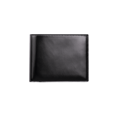 Cordovan Cordovan Slim Bifold Wallet in Black Made in Japan