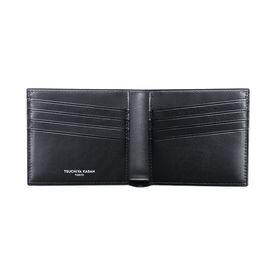 Cordovan Cordovan Slim Bifold Wallet in Black Made in Japan