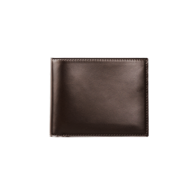 Cordovan Cordovan Slim Bifold Wallet in Havana Brown Made in Japan