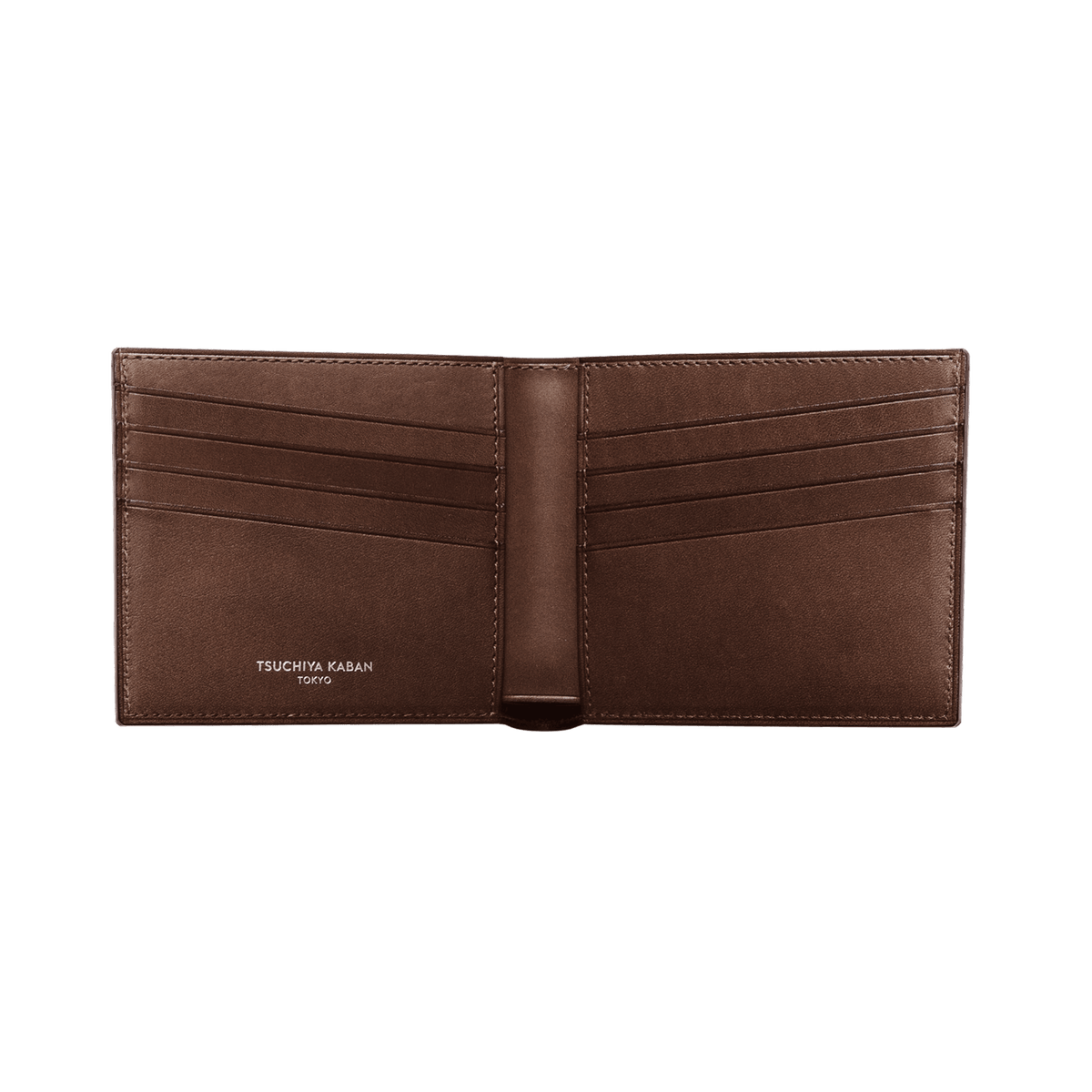 Cordovan Cordovan Slim Bifold Wallet in Havana Brown Made in Japan