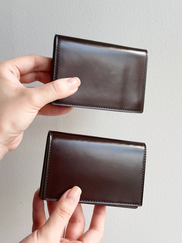 Cordovan Slim Bifold Wallet - Cordovan - –Timeless Leather Designs