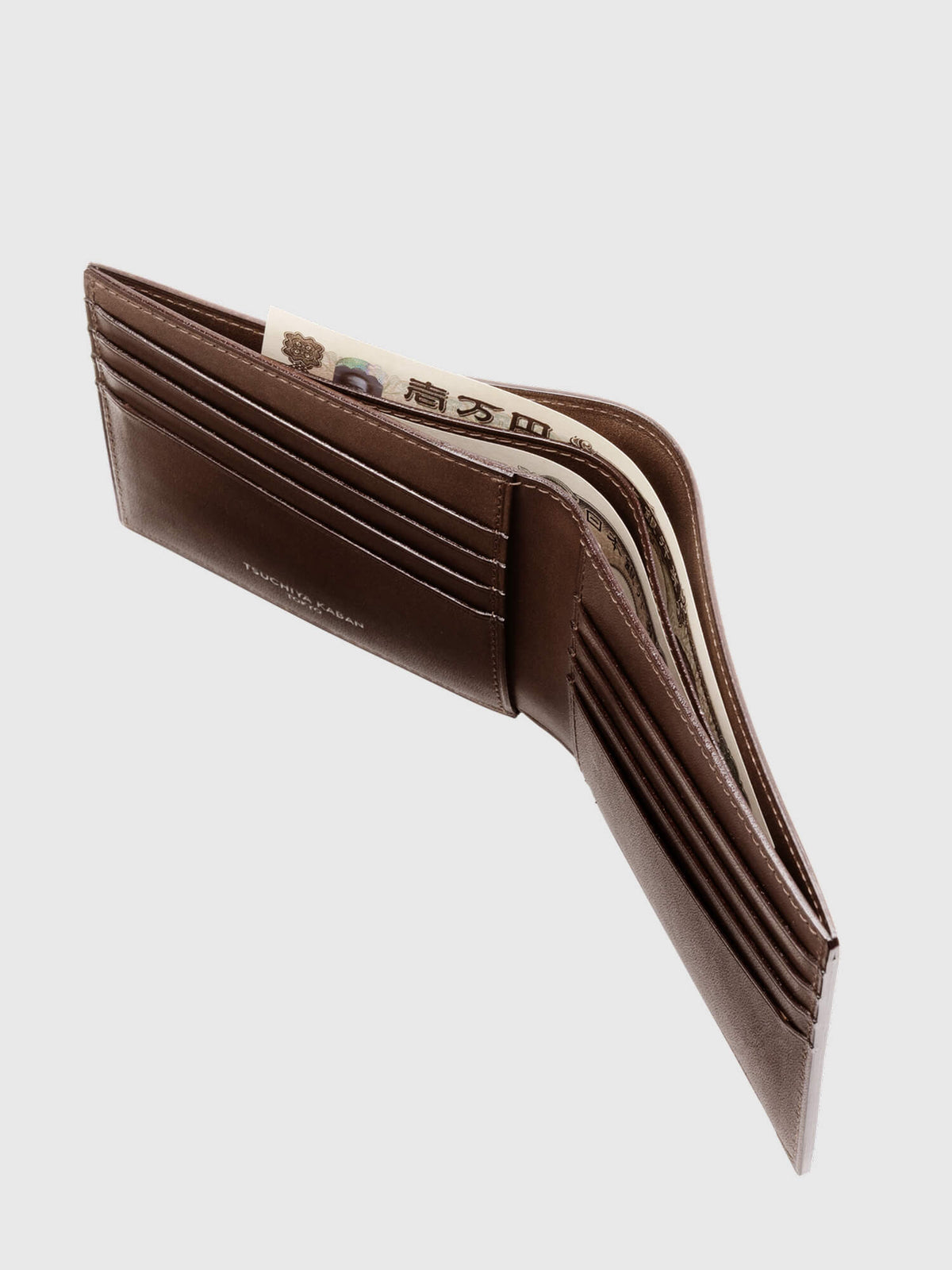 Cordovan Cordovan Slim Bifold Wallet in Bottle Green Made in Japan