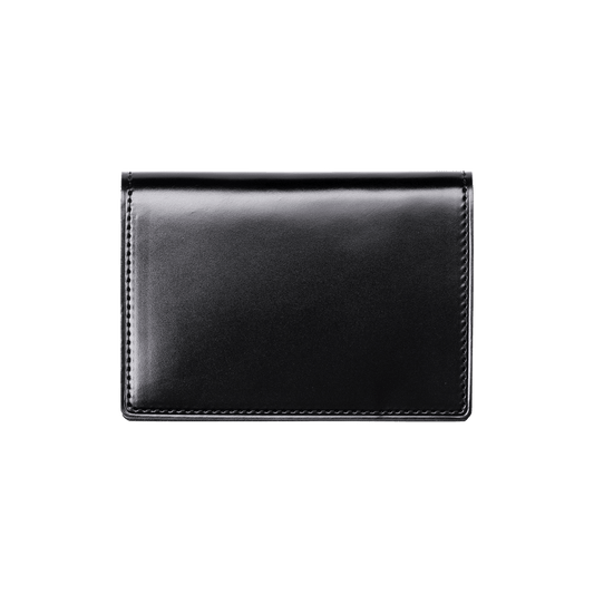 Cordovan Cordovan Card Case in Black x Black Made in Japan