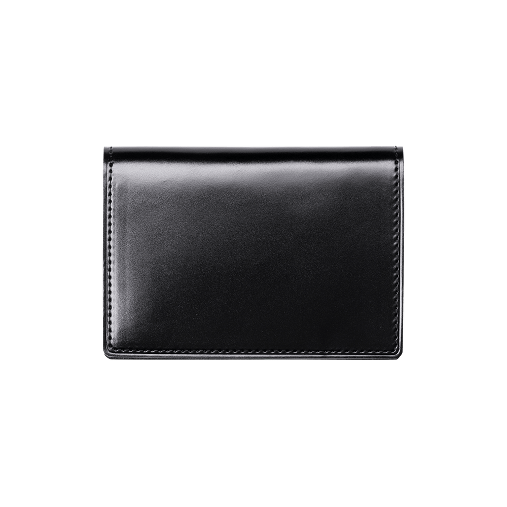 Cordovan Cordovan Card Case in Black x Black Made in Japan