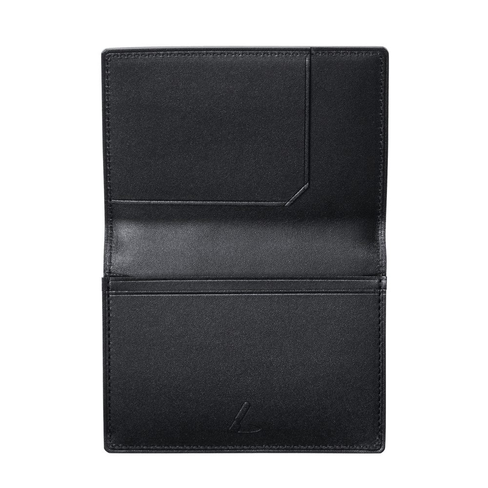 Cordovan Cordovan Card Case in Black x Black Made in Japan