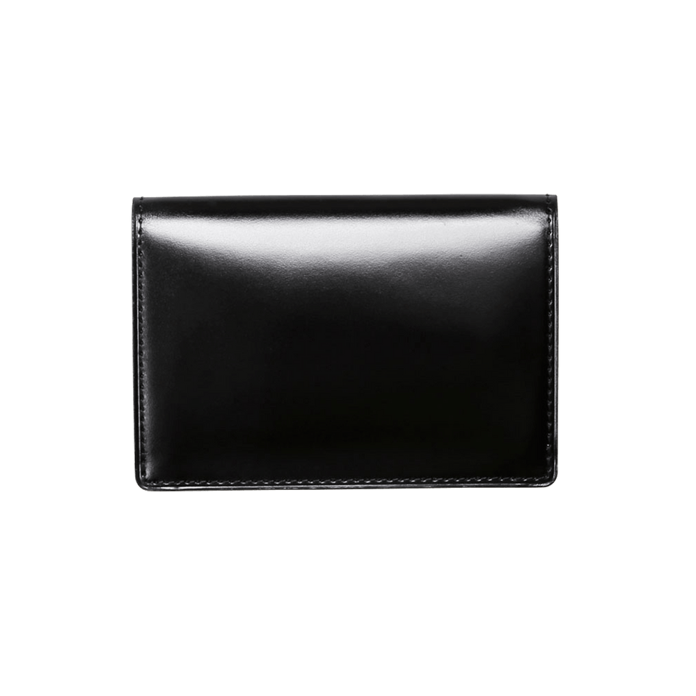 Cordovan Cordovan Card Case in Black x Black Made in Japan