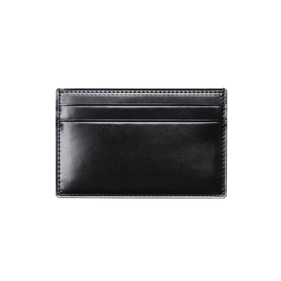 Cordovan Cordovan Card Holder in Black x Black Made in Japan