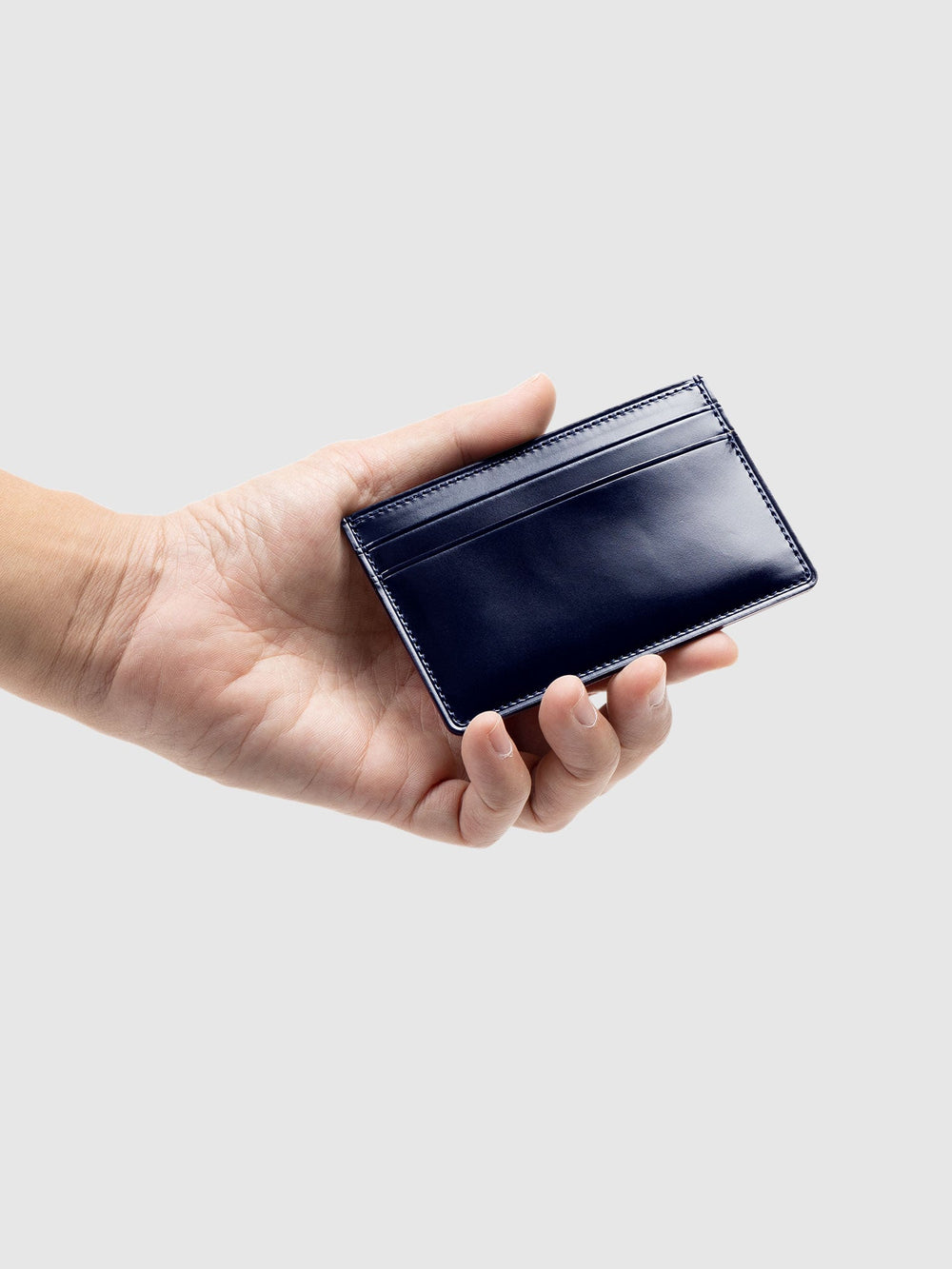 Cordovan Cordovan Card Holder in Black x Black Made in Japan