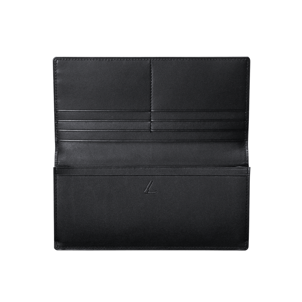 Cordovan Cordovan Long Wallet in Black x Black Made in Japan