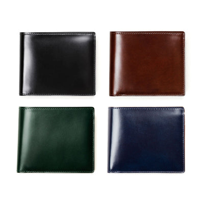 Cordovan Cordovan Wallet in Black x Black Made in Japan