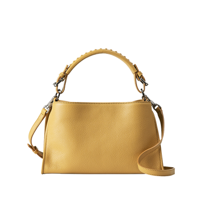 Cowhide (Field Soft Leather) Clarte 2way Shoulder in Mustard Yellow Made in Japan