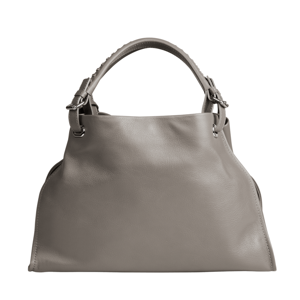 Cowhide  Clarte Arc Carry Tote in Celadon Made in Japan