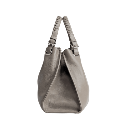 Cowhide  Clarte Arc Carry Tote in Celadon Made in Japan