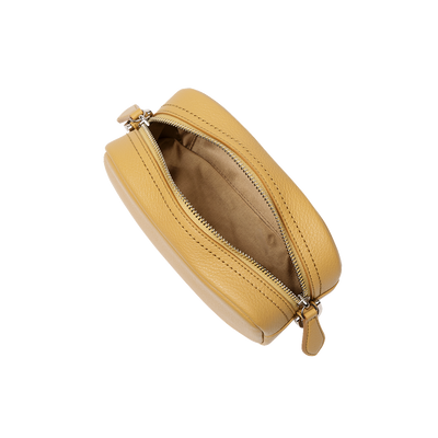 Cowhide (Field Soft Leather) Clarte Nano Shoulder in Mustard Yellow Made in Japan