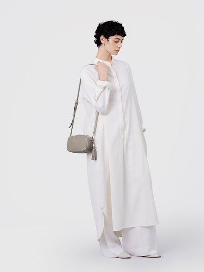 Cowhide  Clarte Nano Shoulder in Celadon Made in Japan