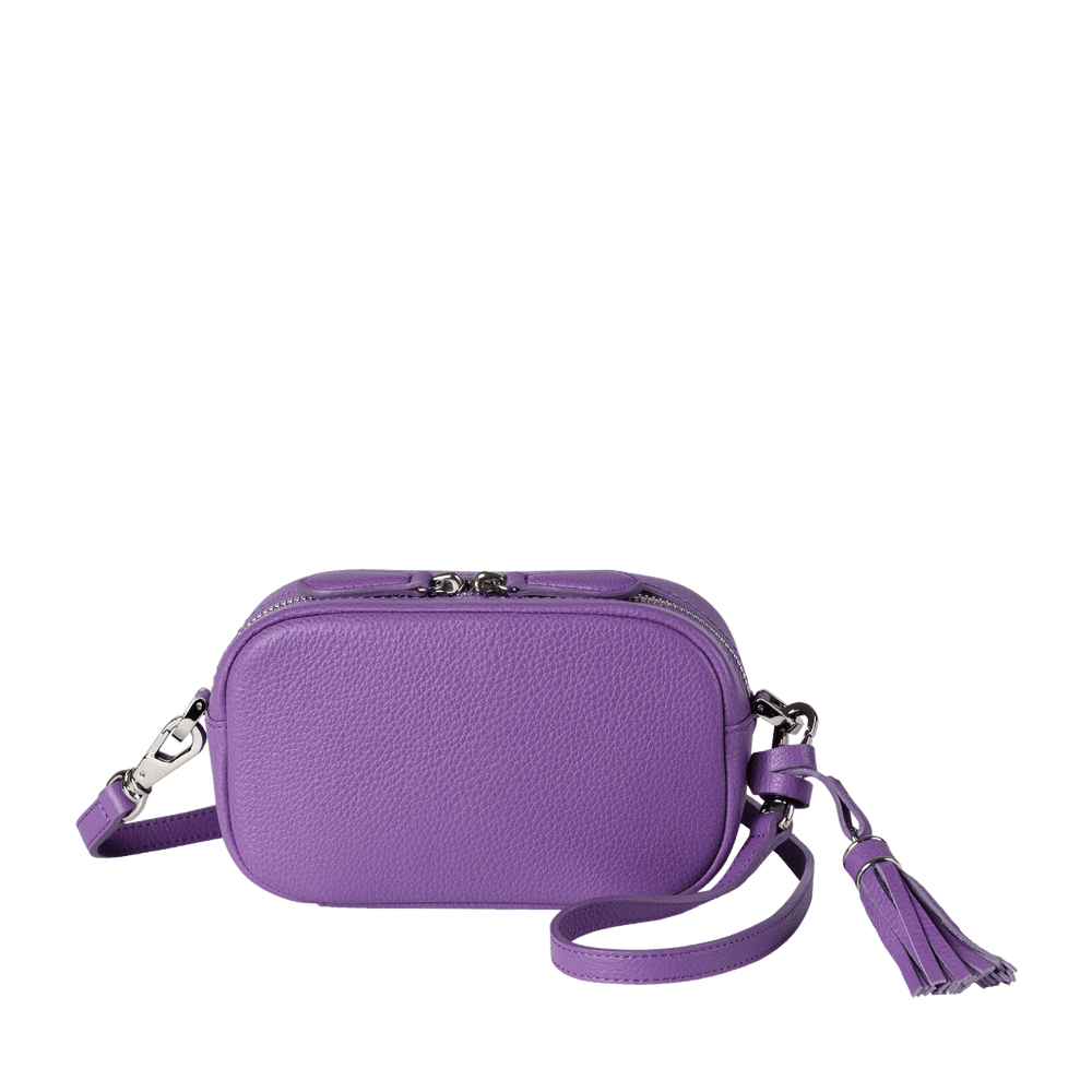 Cowhide  Clarte Nano Shoulder in Amethyst Made in Japan