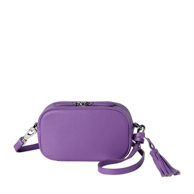 Cowhide  Clarte Nano Shoulder in Amethyst Made in Japan