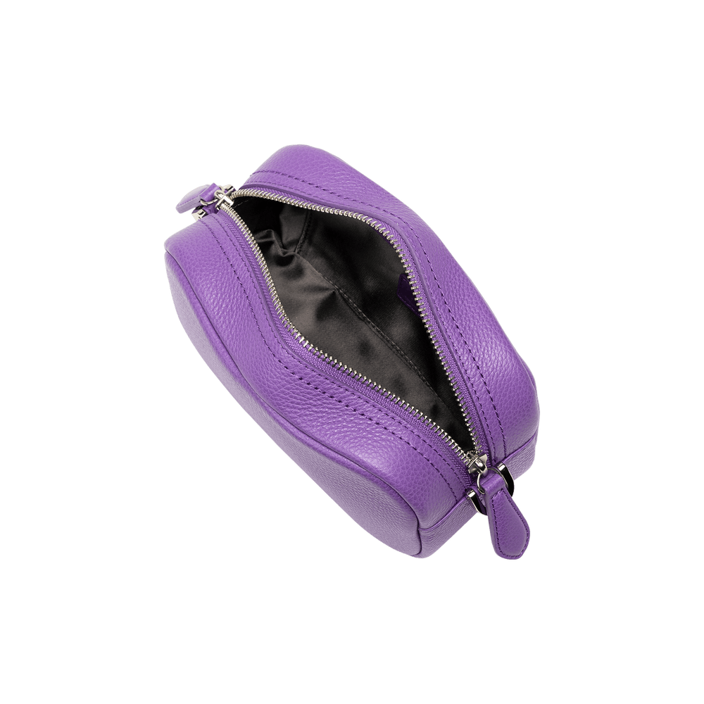 Cowhide  Clarte Nano Shoulder in Amethyst Made in Japan