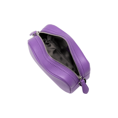 Cowhide  Clarte Nano Shoulder in Amethyst Made in Japan