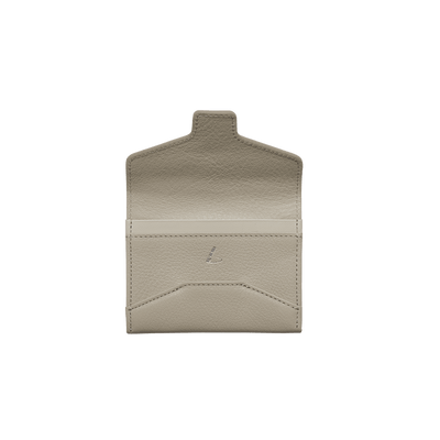 Cowhide  Clarte Envelope Card Case in Sand Made in Japan