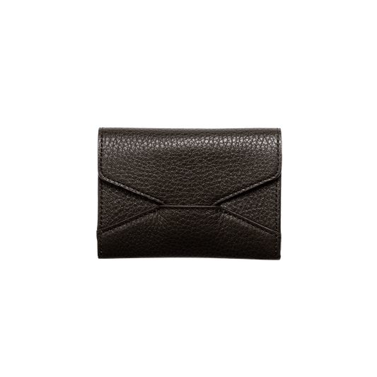 Cowhide  Clarte Envelope Card Case in Coffee Made in Japan