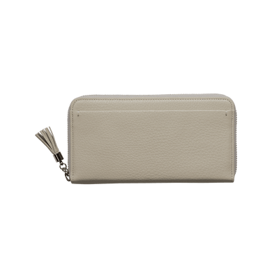 Cowhide  Clarte Fringe Long Wallet in Sand Made in Japan