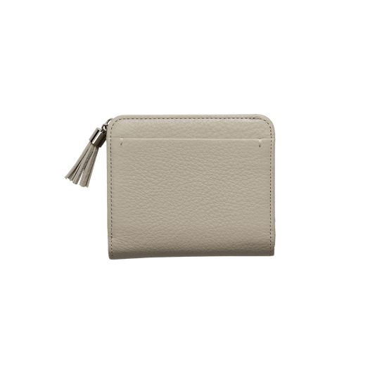 Cowhide  Clarte Fringe Wallet in Sand Made in Japan