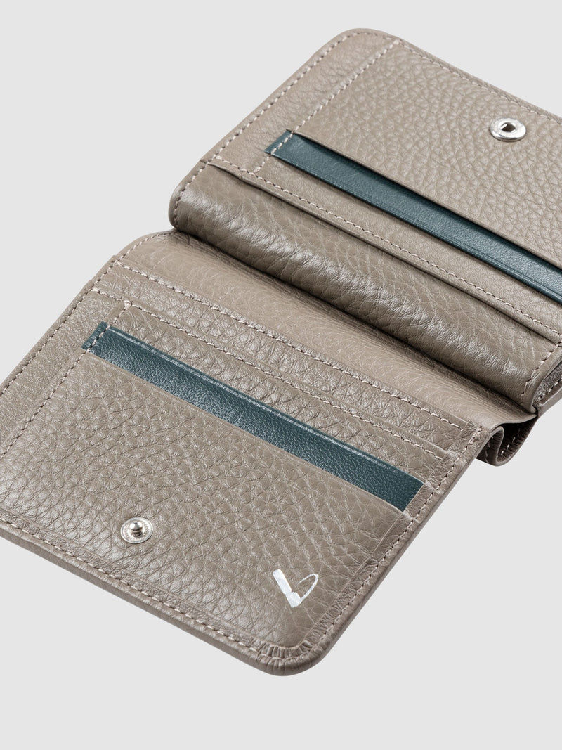 Cowhide  Clarte Fringe Wallet in Celadon Made in Japan