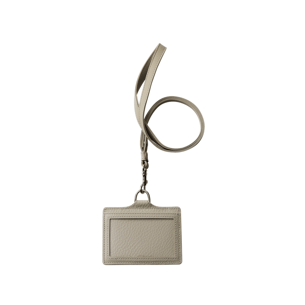 Cowhide  Clarte ID Card Case in Sand Made in Japan