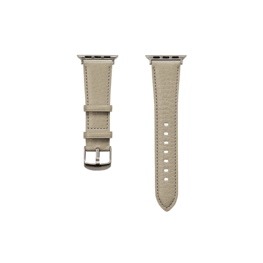 Cowhide  Clarte Apple Watch Leather Band in Sand Made in Japan