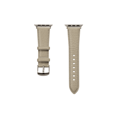 Cowhide  Clarte Apple Watch Leather Band in Sand Made in Japan