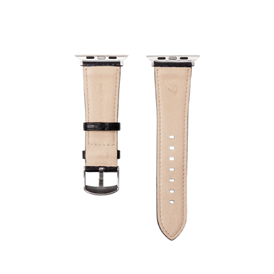 Cowhide  Clarte Apple Watch Leather Band in Sand Made in Japan