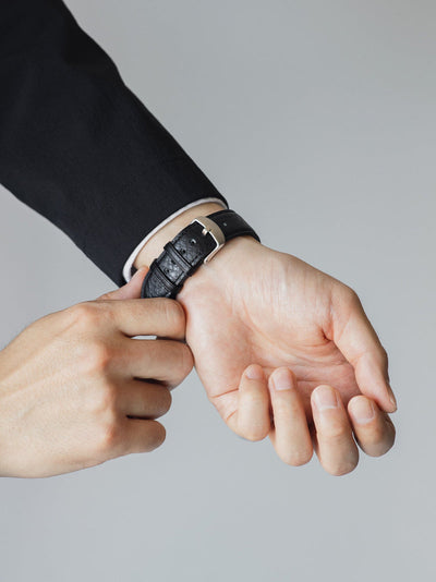 Cowhide (Field Soft Leather) Clarte Apple Watch Leather Band in Mustard Yellow Made in Japan