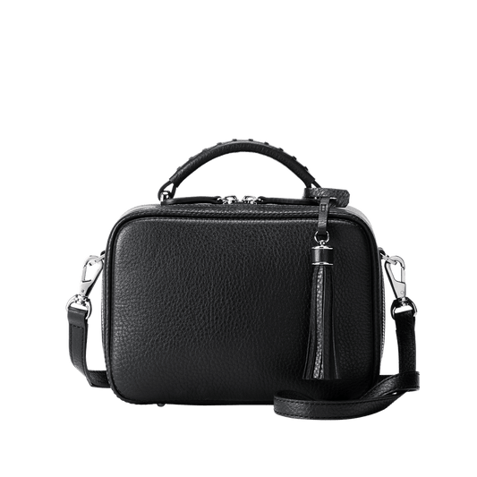 Cowhide  Clarte Mini Shoulder in Black Made in Japan