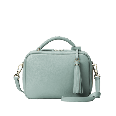 Cowhide  Clarte Mini Shoulder in Celadon Made in Japan