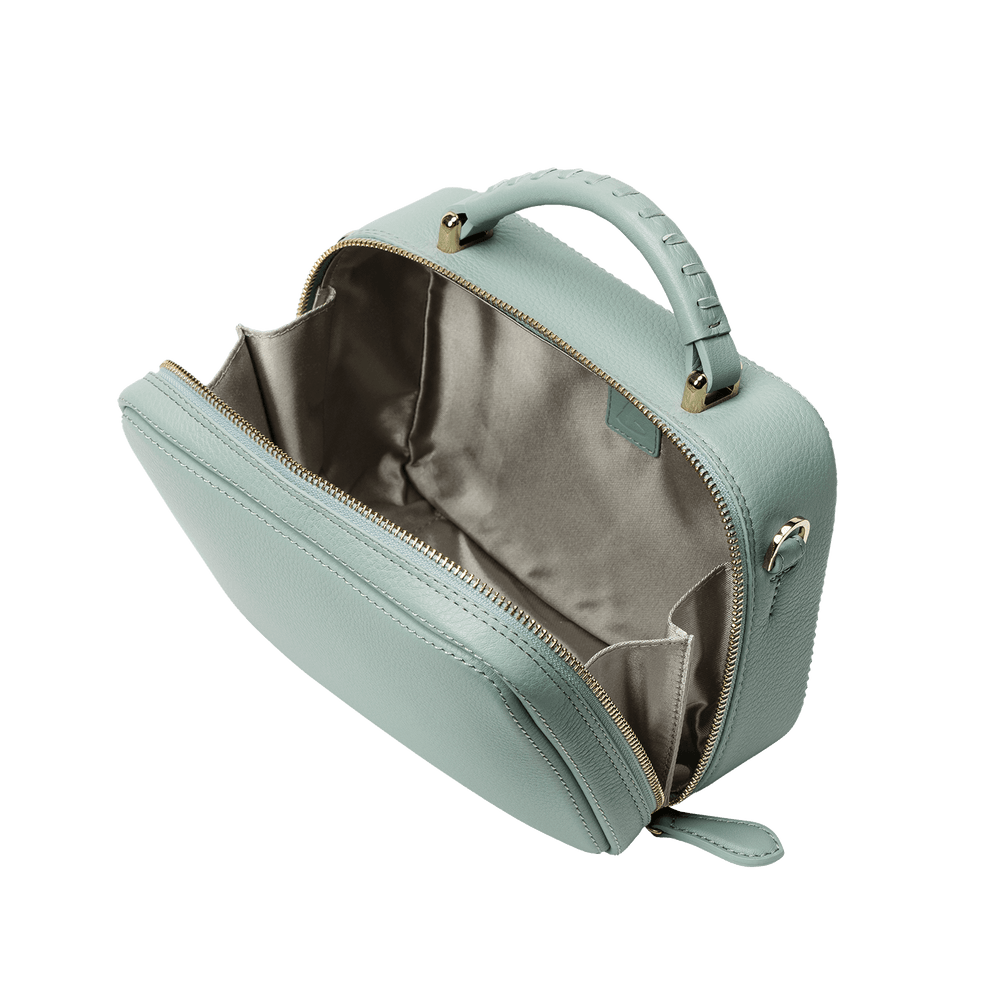 Cowhide  Clarte Mini Shoulder in Celadon Made in Japan