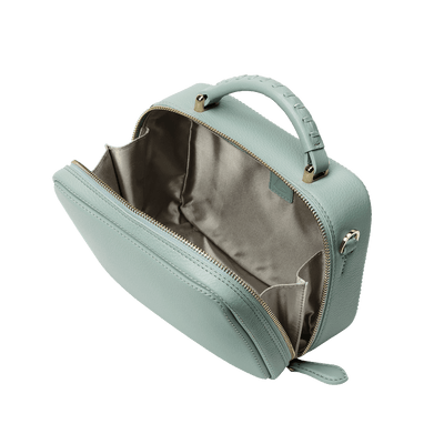 Cowhide  Clarte Mini Shoulder in Celadon Made in Japan