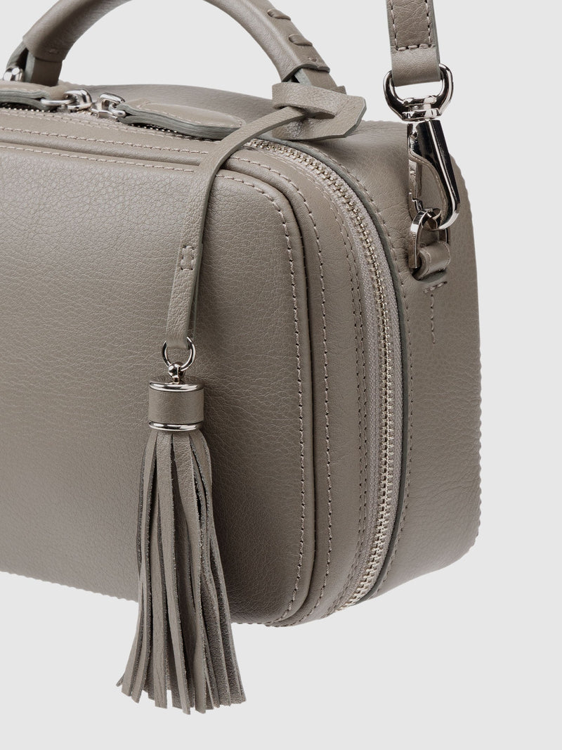 Cowhide (Field Soft Leather) Clarte Mini Shoulder in Mustard Yellow Made in Japan