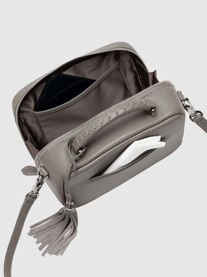 Cowhide (Field Soft Leather) Clarte Mini Shoulder in Mustard Yellow Made in Japan