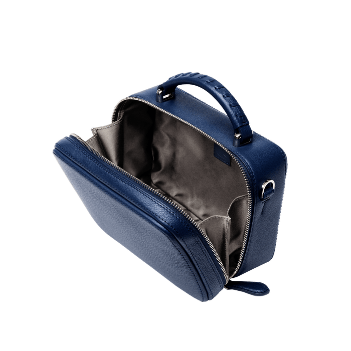 Cowhide  Clarte Mini Shoulder in Ink Blue Made in Japan