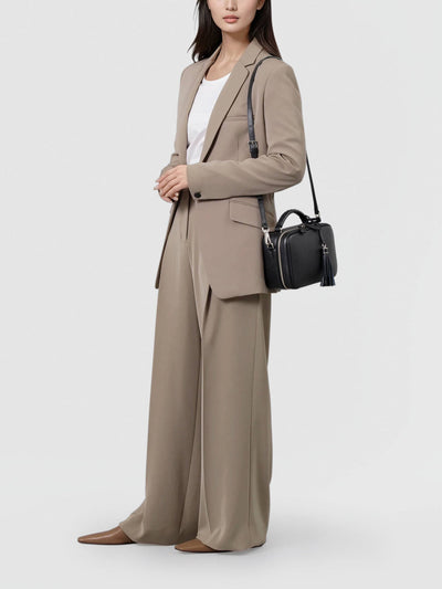 Cowhide (Field Soft Leather) Clarte Mini Shoulder in Mustard Yellow Made in Japan