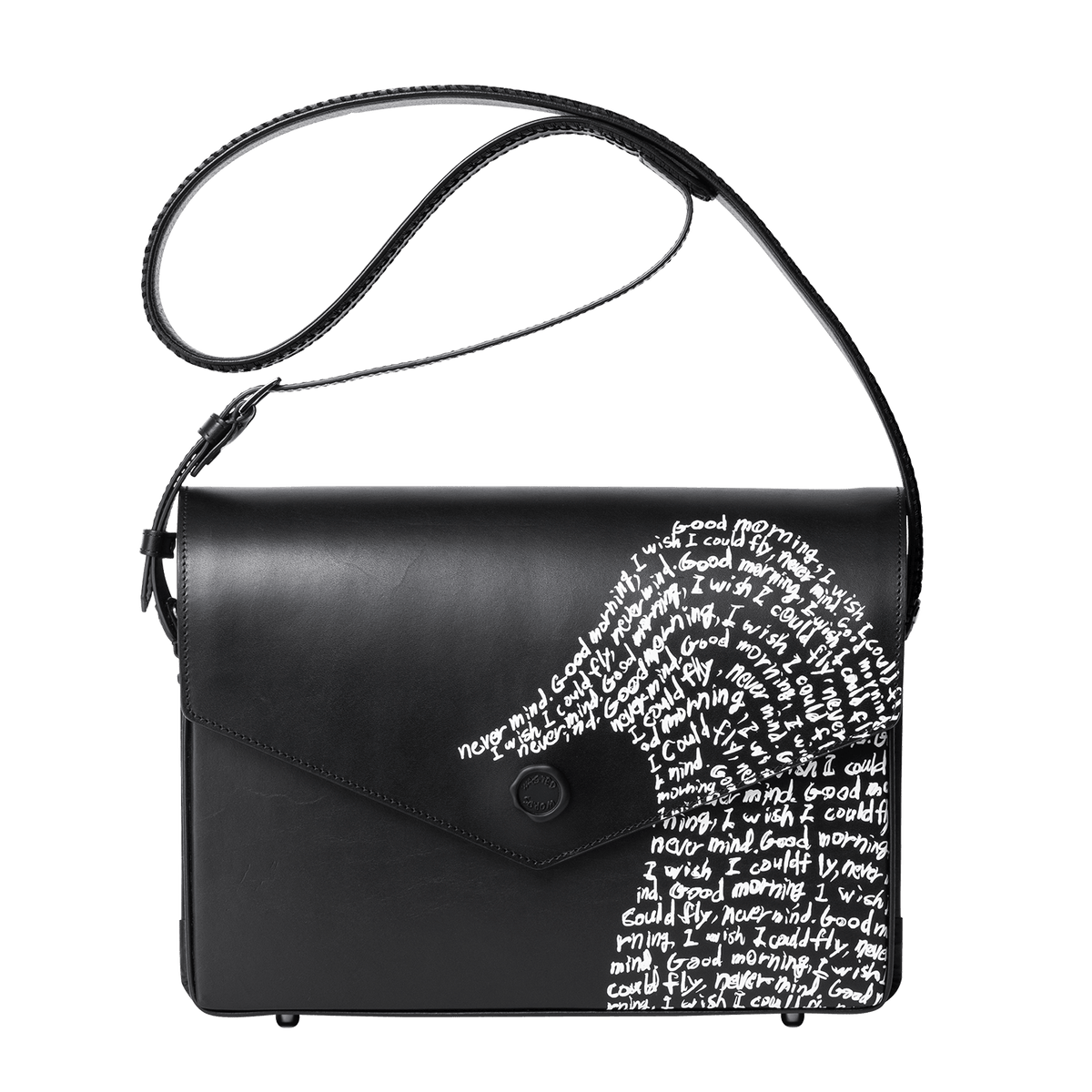 Steerhide (Nume Leather) 【SHINYAKOZUKA】BIG INVITATION WITH TSUCHIYA KABAN (ISSUE#7) in DAWN BLACK Made in Japan