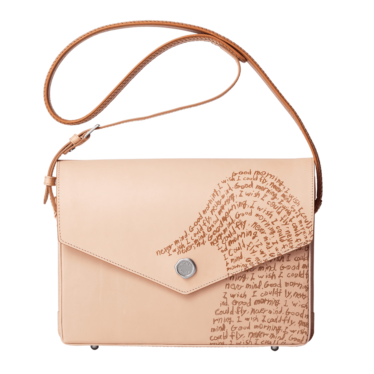 Bull Hide (Plain Nume Leather) 【SHINYAKOZUKA】BIG INVITATION WITH TSUCHIYA KABAN (ISSUE#7) in CAPPUCCINO Made in Japan