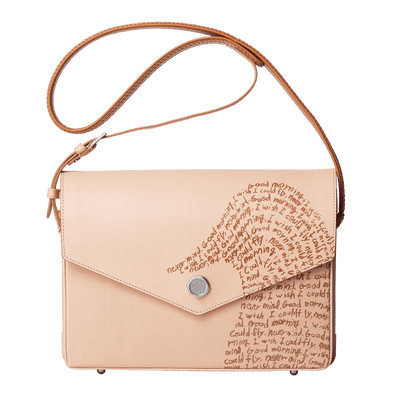 Bull Hide (Plain Nume Leather) 【SHINYAKOZUKA】BIG INVITATION WITH TSUCHIYA KABAN (ISSUE#7) in CAPPUCCINO Made in Japan