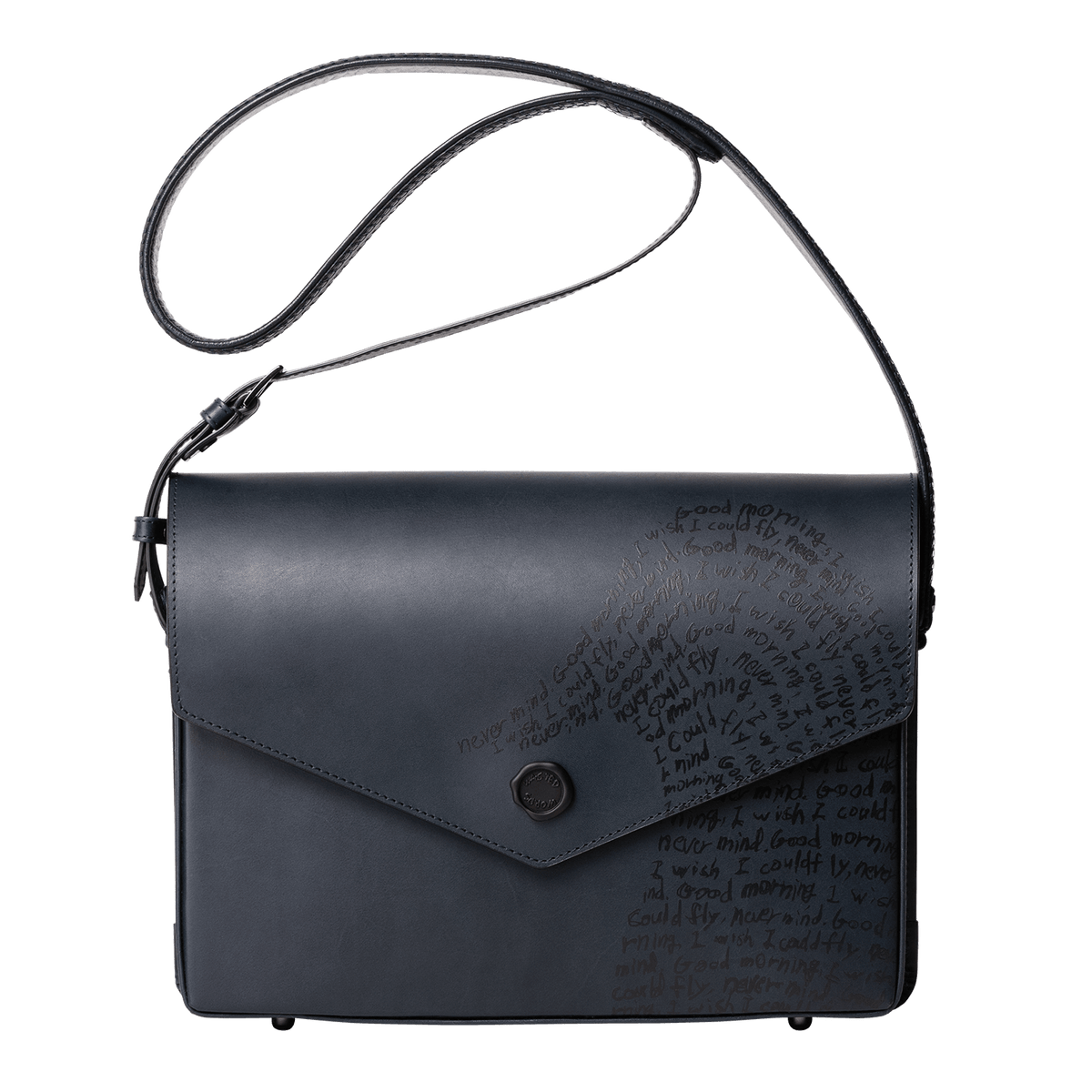 Steerhide (Nume Leather) 【SHINYAKOZUKA】BIG INVITATION WITH TSUCHIYA KABAN (ISSUE#7) in DAYBREAK NAVY Made in Japan