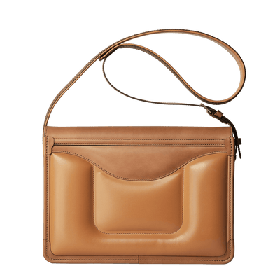 Bull Hide (Plain Nume Leather) 【SHINYAKOZUKA】BIG INVITATION WITH TSUCHIYA KABAN (ISSUE#7) in CAPPUCCINO Made in Japan