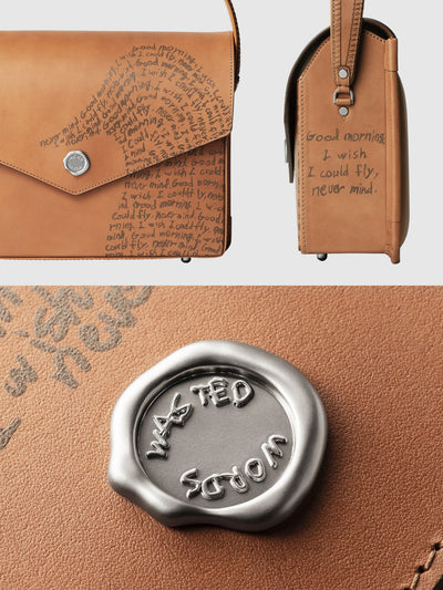 Bull Hide (Plain Nume Leather) 【SHINYAKOZUKA】BIG INVITATION WITH TSUCHIYA KABAN (ISSUE#7) in CAPPUCCINO Made in Japan